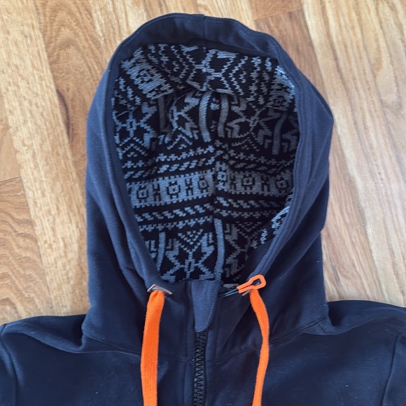 KTM PowerWear Premium Zip Hoodie, Holiday Print Hood, Size Large - Picture 2 of 10